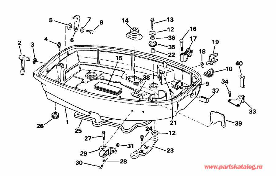 �������� ��������� ����� EVINRUDE E30EEDE 1996  - wer Engine Cover