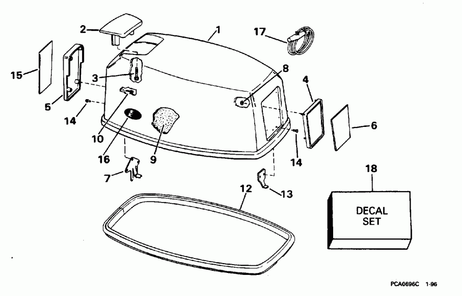 ��������� ��������� EVINRUDE E30ELEDE 1996  - Evinrude / Evinrude