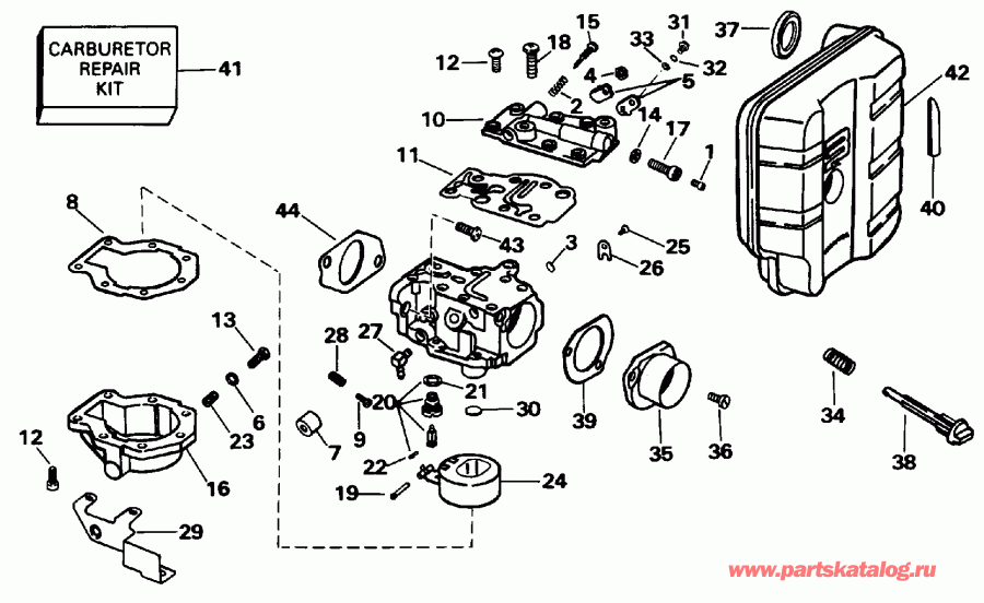 �������� ����� EVINRUDE E35QLEDC 1996  - 35 H.p.