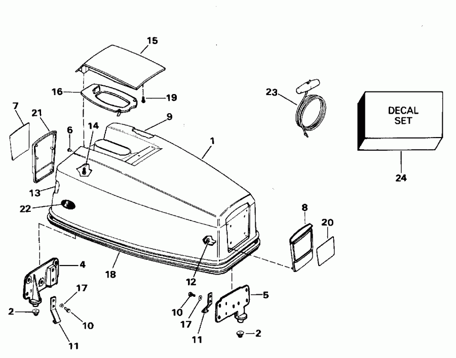 �������� ��������� ����� Evinrude E40ELEDS 1996  - Evinrude 40 - Evinrude 40