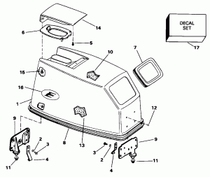 ������ ��������� (�����) - Evinrude (Engine Cover - Evinrude)
