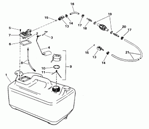 ��������� ��� - 6 ������ P / n 175303 (Fuel Tank - 6 Gallon P/n 175303)