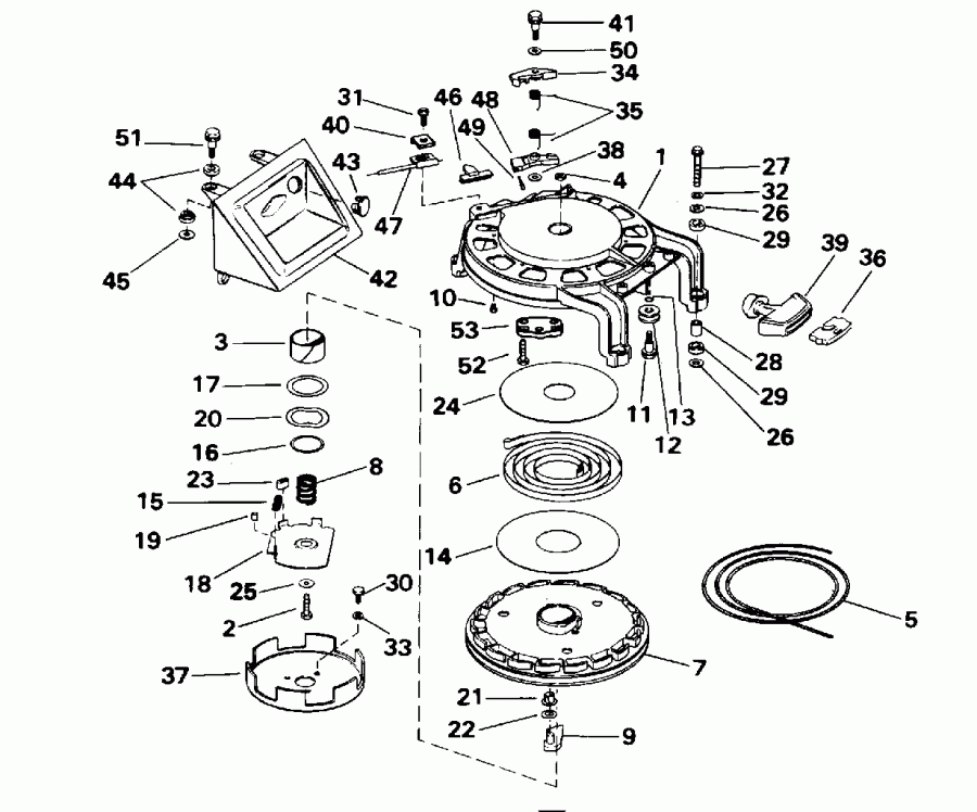 �������� ����� Evinrude E40JREDC 1996  - wind Starter