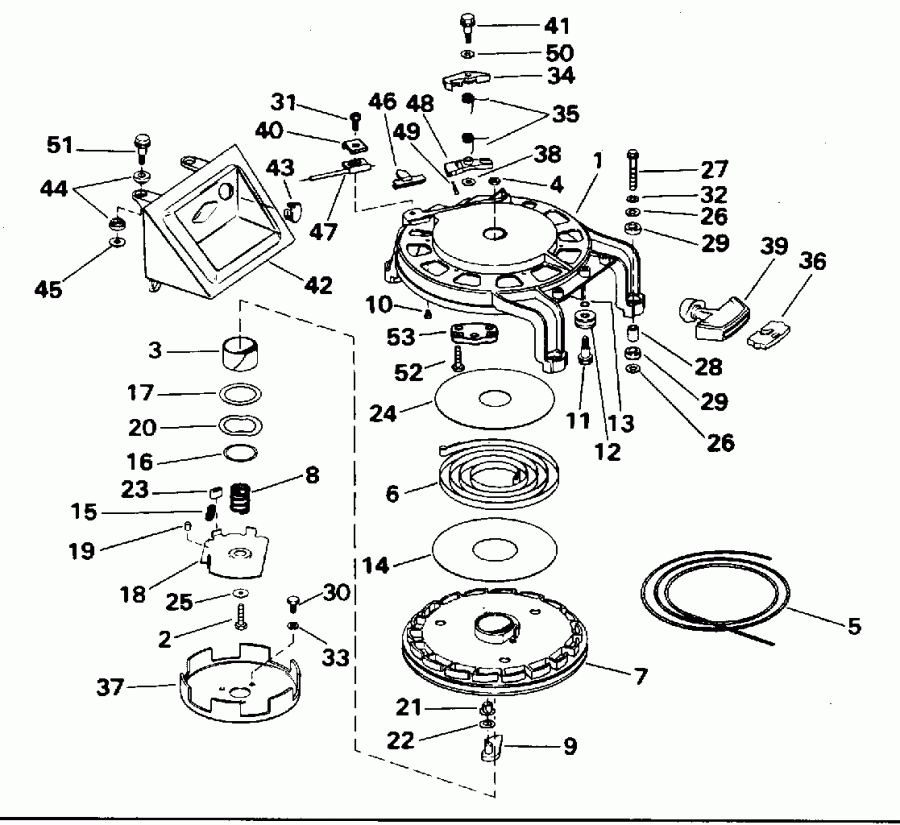 ��������� ����� EVINRUDE E40REDS 1996  - wind Starter / wind �������