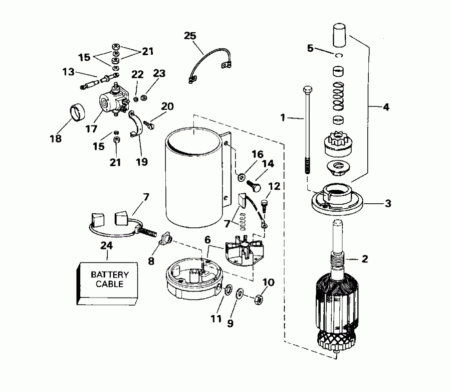 ��������� ����� ������� E48ESLEDC 1996  - ectric Starter & Solenoid / ectric ������� & Solenoid