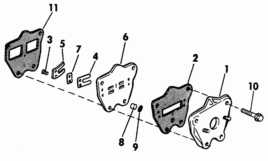 �������� ����� EVINRUDE E4RLEDS 1996  - linder & Crankcase