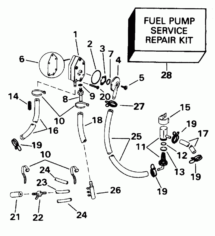 ��������� EVINRUDE E50ELED 1996  - E70rnlib Only / E70rnlib Only