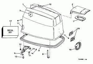 ������ ��������� (�����) - Johnson (Engine Cover - Johnson)