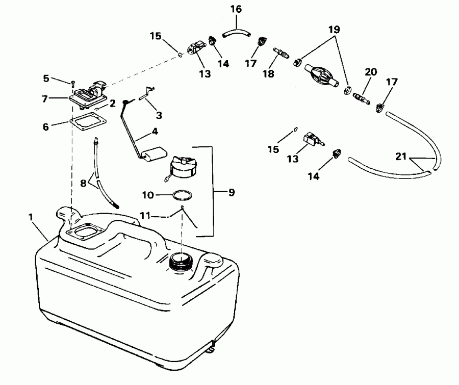 ��������� ������� E50TTLEDC 1996  - 6 Gallon P/n 175303 / 6 ������ P / n 175303
