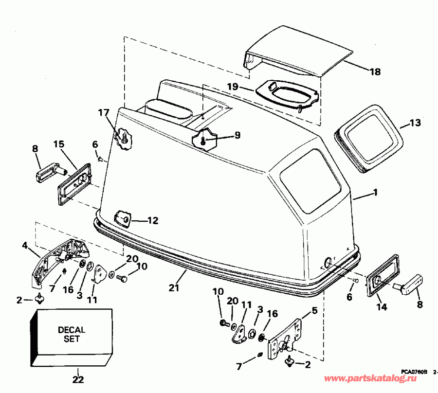 ��������� �������� ����� EVINRUDE E55RSLW 1996  - Johnson / Johnson