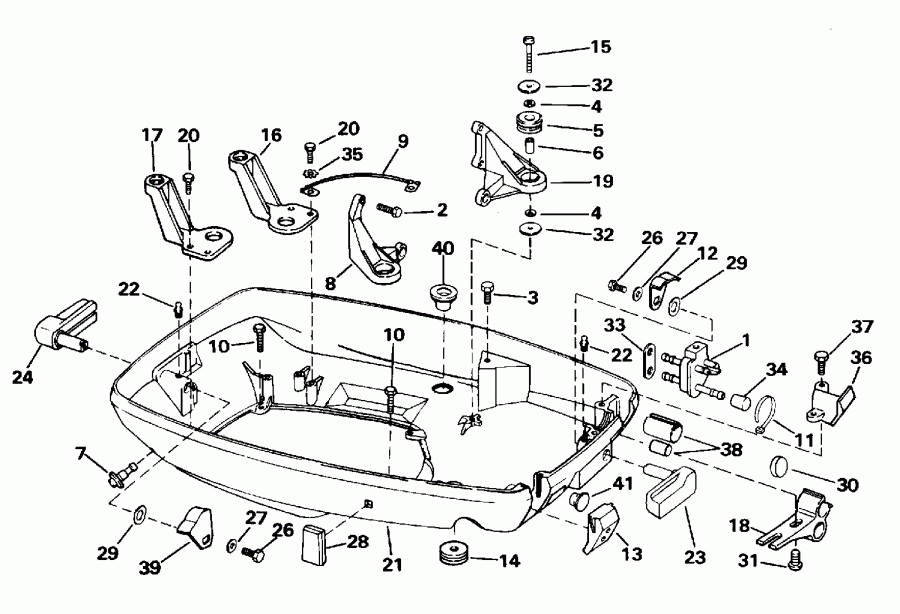 ��������� ��������� ������� E60TLEDR 1996  - wer ������ ��������� (�����) - wer Engine Cover