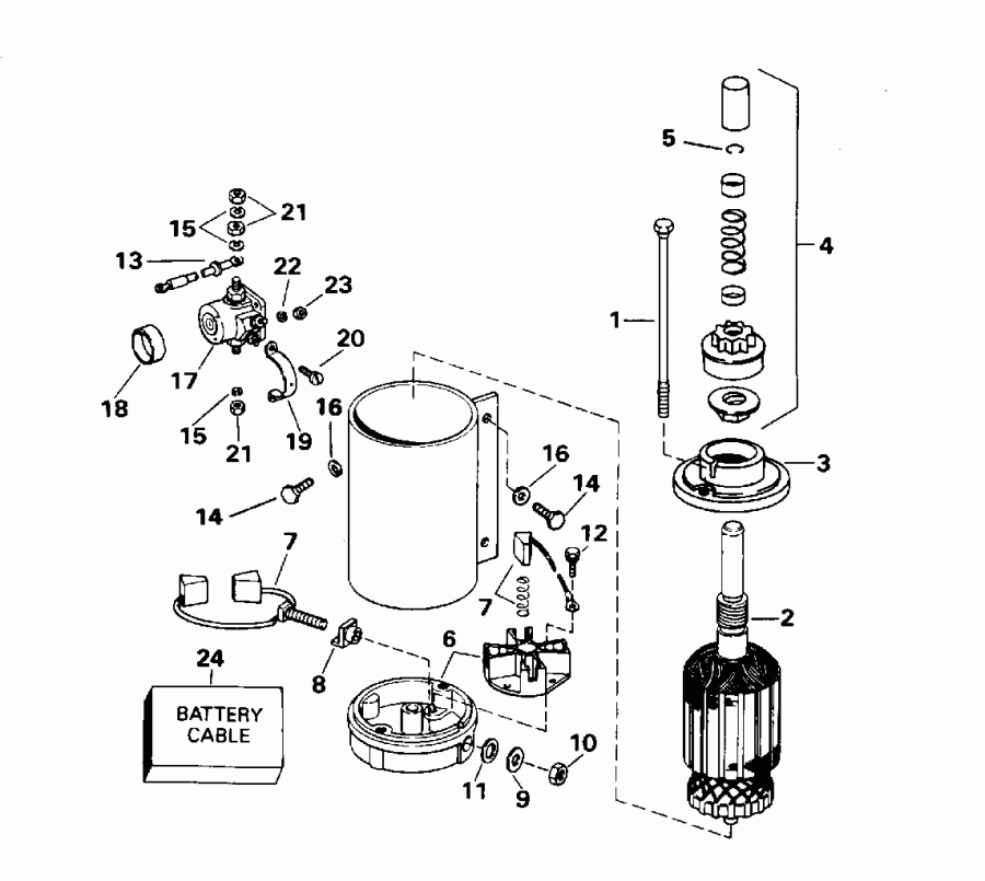��������� ������� E60TTLEDR 1996  - ectric Starter - ectric �������