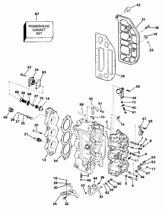 ����� ������� E65RSLM 1996  - linder & Crankcase