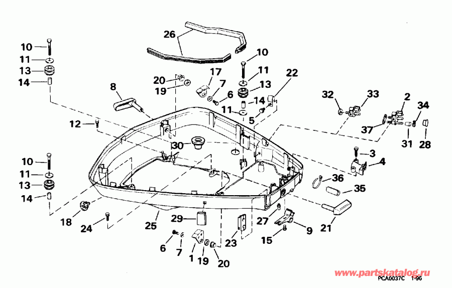 ��������� ����� EVINRUDE E88MSLEDC 1996  - wer ������ ��������� (�����)