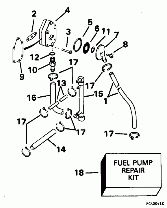 ��������� ��������� Evinrude E88TSLEDR 1996  - el ����� / el Pump