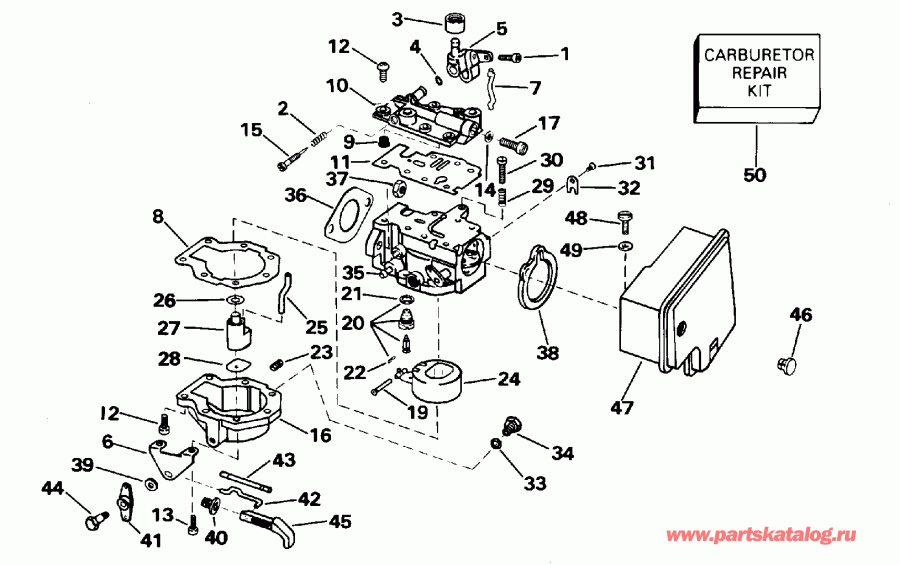 �������� ����� Evinrude E8RLEDS 1996  - rburetor