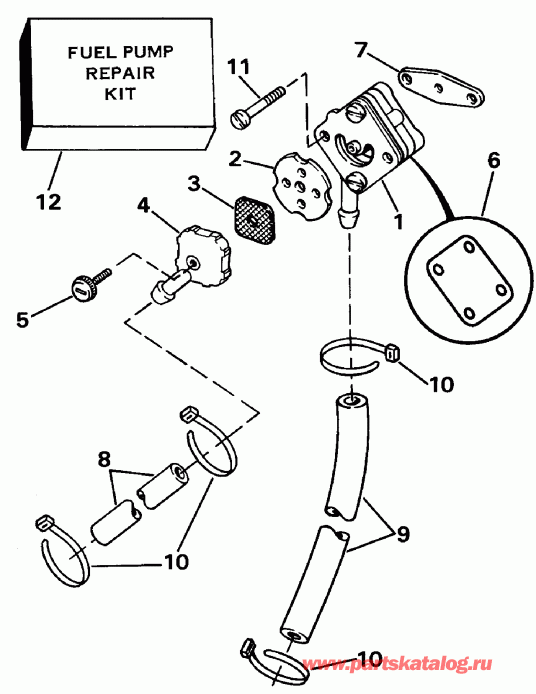 �������� ����� EVINRUDE E90ELEDR 1996  - ectric ������� & Solenoid