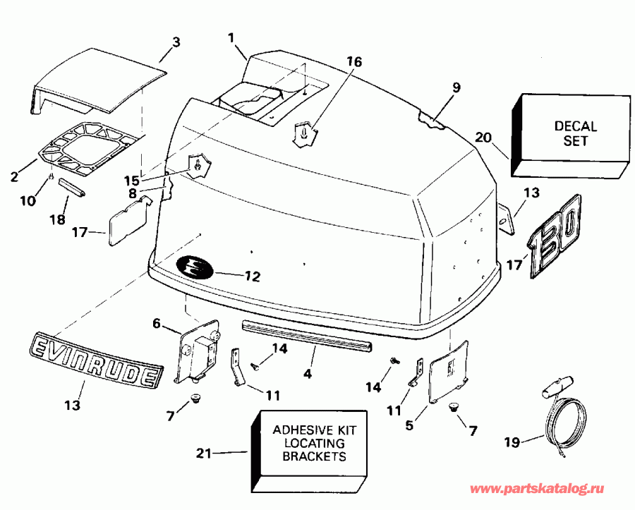  EVINRUDE HE130CXADA 1996  - Evinrude / Evinrude
