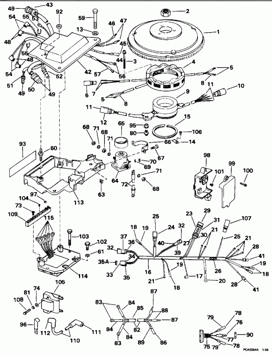 �������� ��������� ����� EVINRUDE HE130TXADA 1996  - nition System - nition System