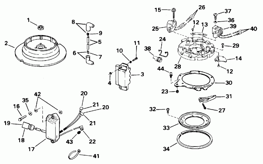  EVINRUDE HE15KCLN 1996  - nition - nition