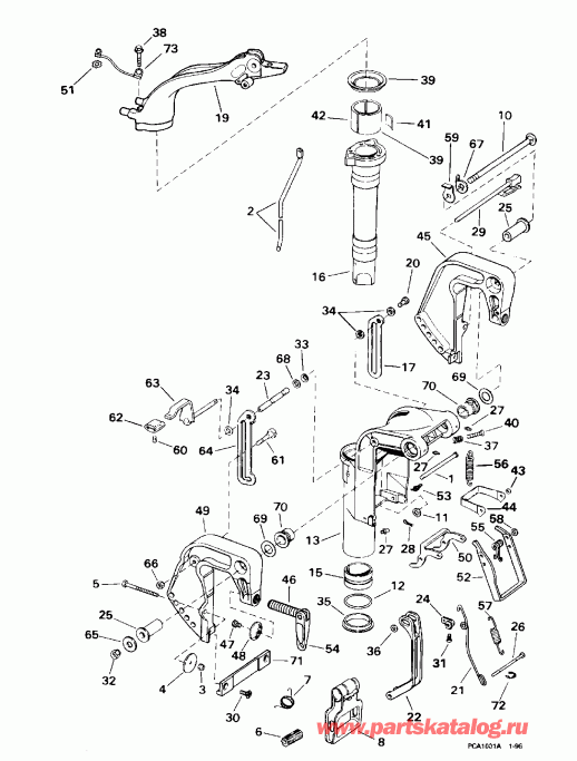 ��������� ����� Evinrude HE15KCLN 1996  - dsection / dsection
