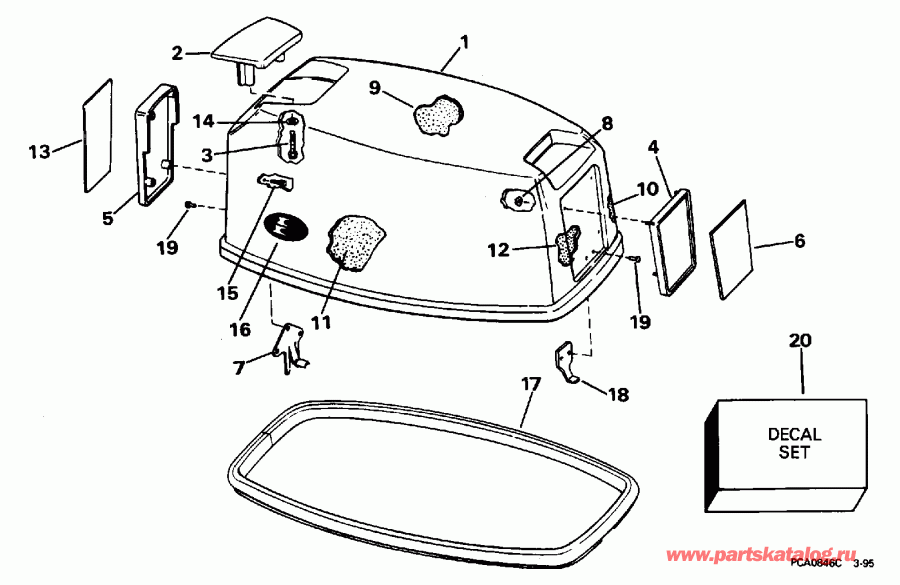 ��������� ����� Evinrude HE20CREDA 1996  - Evinrude / Evinrude