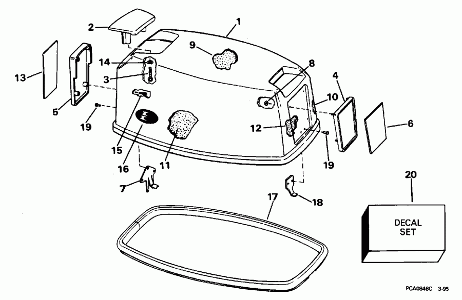 ��������� ������� HE20CRLEDA 1996  - Evinrude