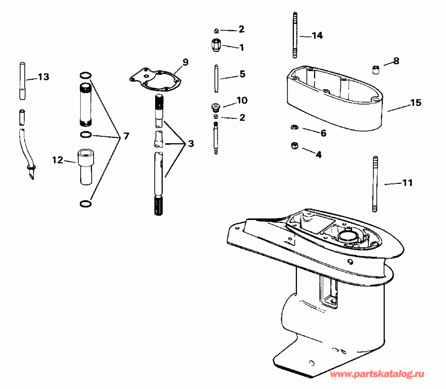 ��������� �������� ����� EVINRUDE HE25REDA 1996  - 22.5 In.