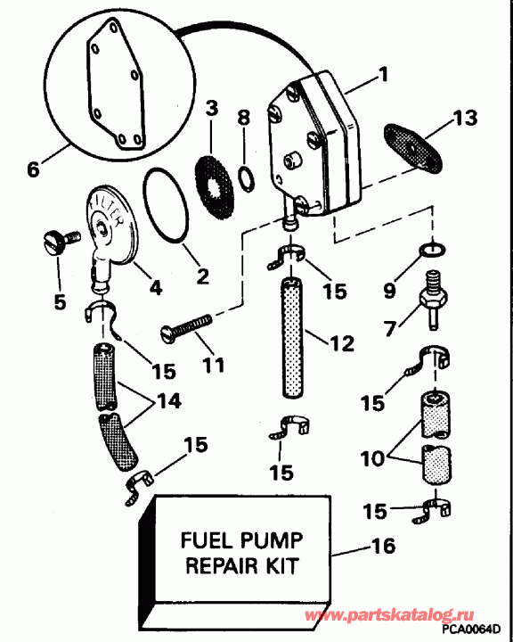 ��������� ����� Evinrude HE25RLEDA 1996  - el Pump - el �����