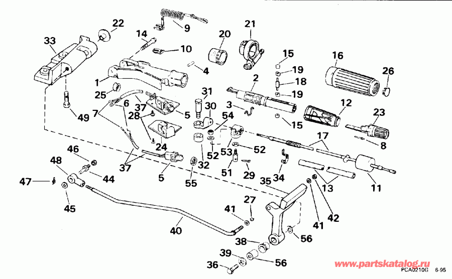 ��������� �������� ����� ������� HE25RSLO 1996  - ee������ & ������������� Handle - eering & Shift Handle