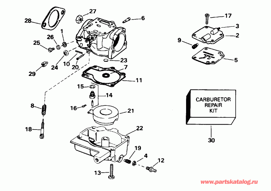 �������� ����� Evinrude HE30REDE 1996  - 30-35 / 30-35