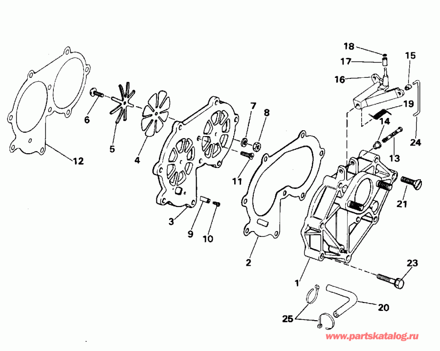 ��������� �������� ����� EVINRUDE HE30REDE 1996  - take ��������� - take Manifold