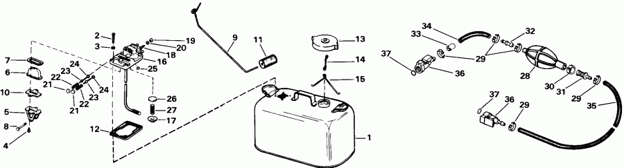 ��������� ��������� EVINRUDE HE45RCLEDS 1996  - ank��� & ������� - ankshaft & Piston