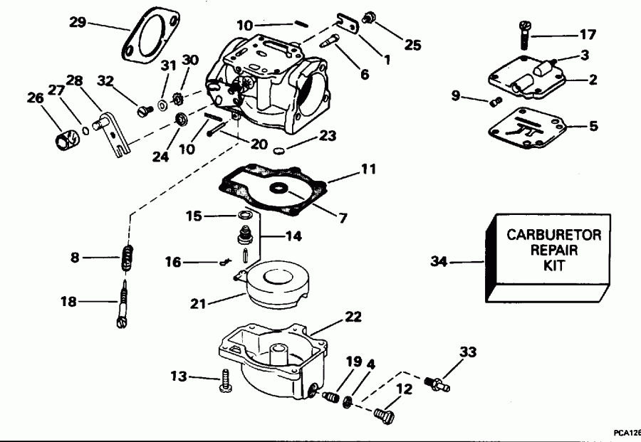 �������� ��������� ����� Evinrude HE55RSLW 1996  - All 45 Models, 40rp - All 45 Models, 40rp
