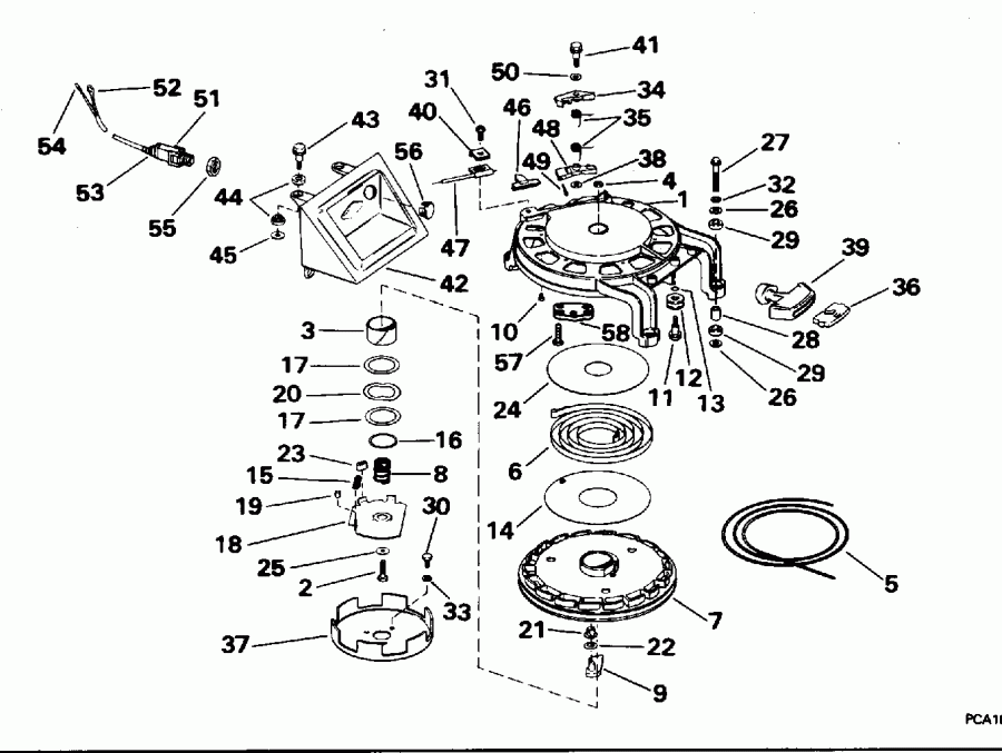 ����� Evinrude HE55RSLW 1996  - wind Starter