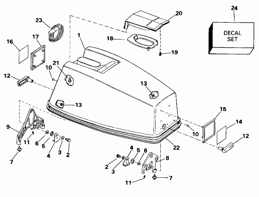 �������� ��������� ����� Evinrude HE55WMLM 1996  - Johnson