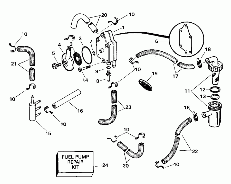 ��������� EVINRUDE HE55WMLM 1996  - el ����� & ������