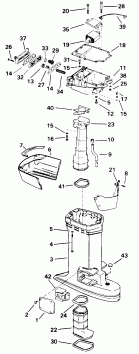 �������� ��������� ����� ������� HE90MLEDA 1996  - haust Housing / haust ������