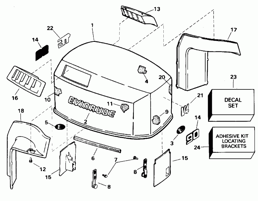 ��������� ��������� Evinrude L115GLEDC 1996  - Evinrude - Evinrude