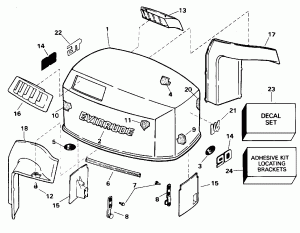 ������ ��������� (�����) - Evinrude (Engine Cover - Evinrude)