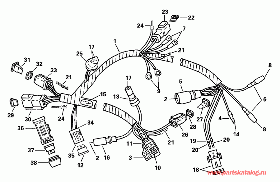  Evinrude L150GLEDC 1996  - tor ���� �������� / tor Harness