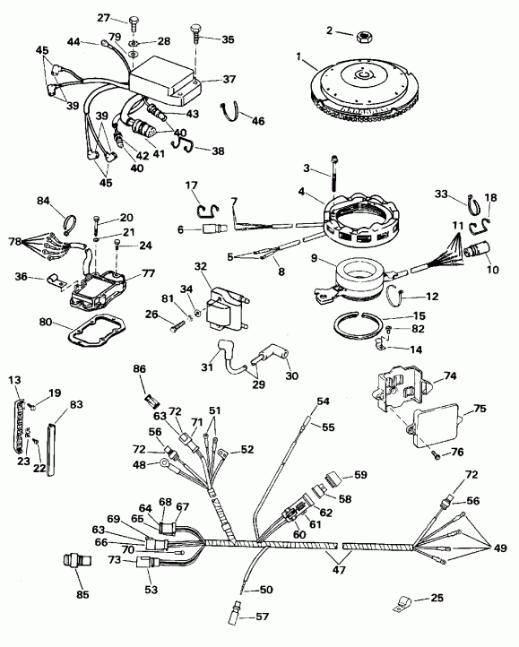����� Evinrude SE100WTPLM 1996  - nition System - nition System