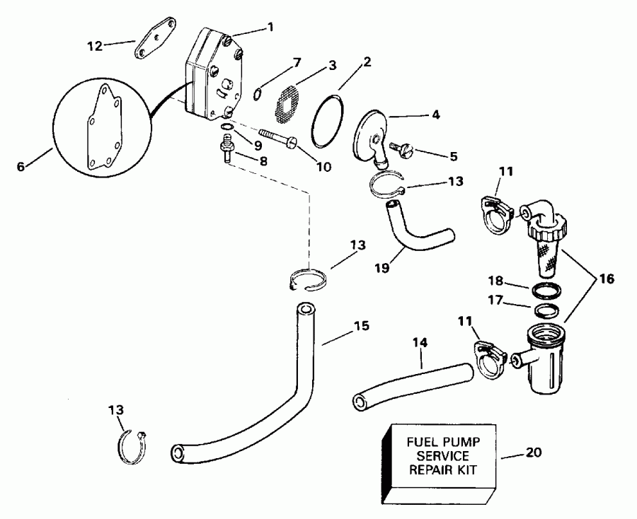 ��������� EVINRUDE SE10RPB 1996  - 10-15rp Models Only - 10-15rp Models Only