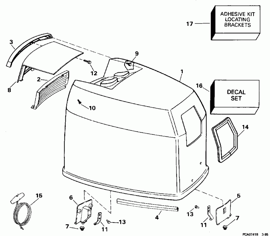 ��������� ��������� EVINRUDE SE125RWYV 1996  - gine Cover