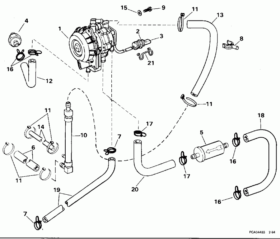 ��������� ������� SE125WTPLV 1996  - rburetor & ��������� �������� - rburetor & Linkage