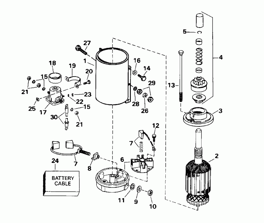 �������� ��������� ����� EVINRUDE SE125WTPXV 1996  - arter Motor