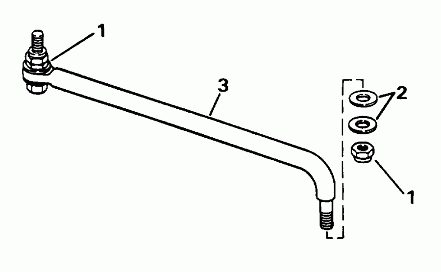 ��������� ����� Evinrude SE125WTPXV 1996  - ee������ ����������� Kit - eering Link Kit