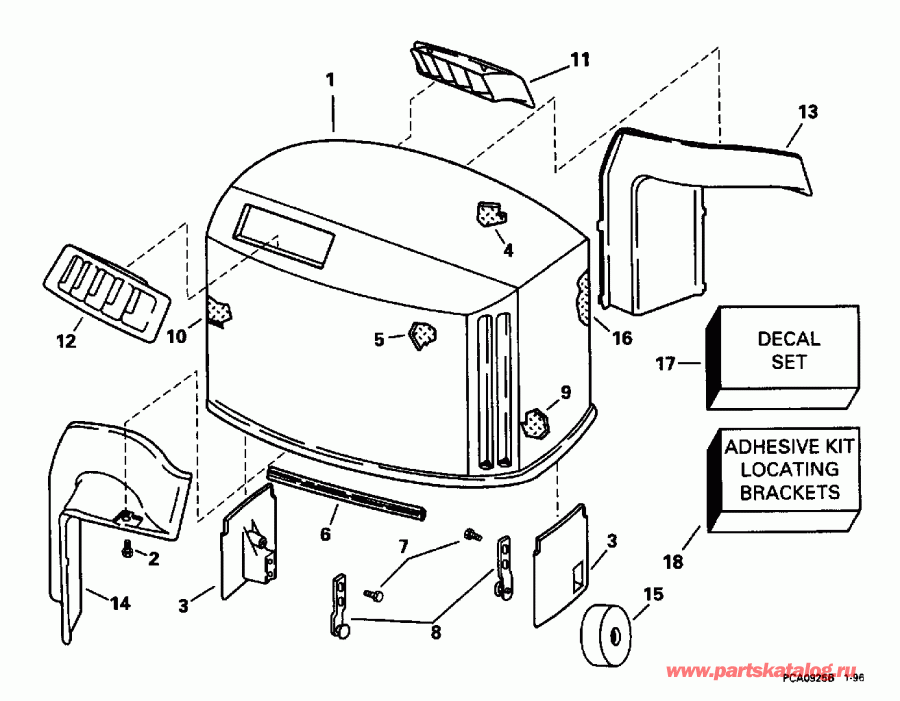 ��������� �������� ����� ������� SE150WTPLB 1996  - Evinrude - Evinrude