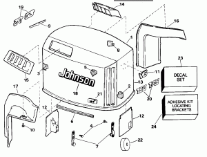 ������ ��������� (�����) - Johnson (Engine Cover - Johnson)