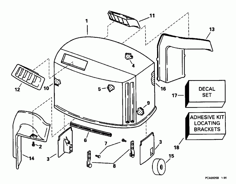��������� ��������� Evinrude SE150WTPXB 1996  - Evinrude